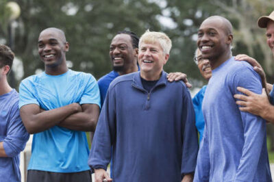 Joining a men's group will help keep you from isolation.