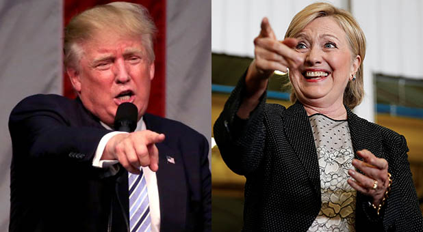 Donald Trump and Hillary Clinton