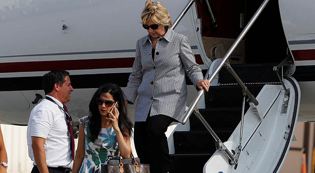 Hillary Clinton and Huma Abedin