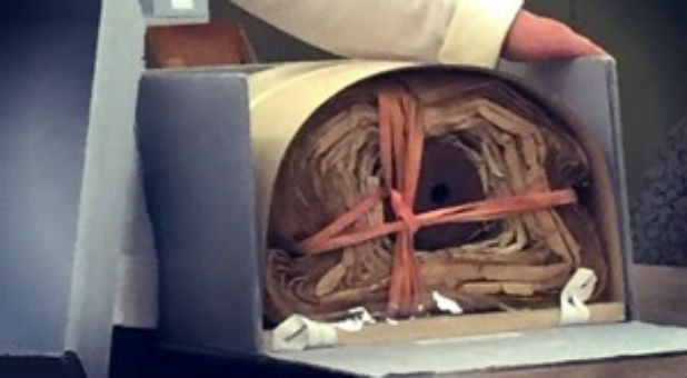 It made no headlines, but wound around a wooden spool and bound with red fabric in the official government fashion of the day, the scroll depicted in this picture was determined to be a petition of signatures presented to Congress in 1881.