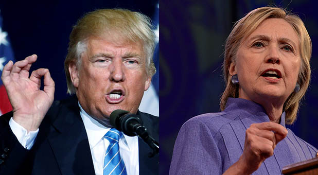 Donald Trump and Hillary Clinton