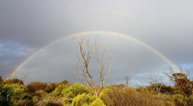 A rainbow awaits you when you say yes to God.