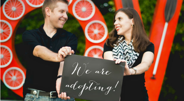 Laurel Schaler and her husband, Nick, are in the adoption process.