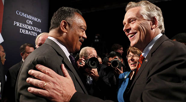 Terry McAuliffe and Jesse Jackson