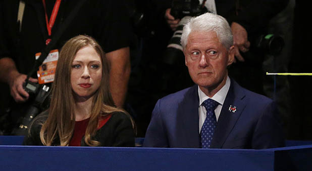 Bill and Chelsea Clinton