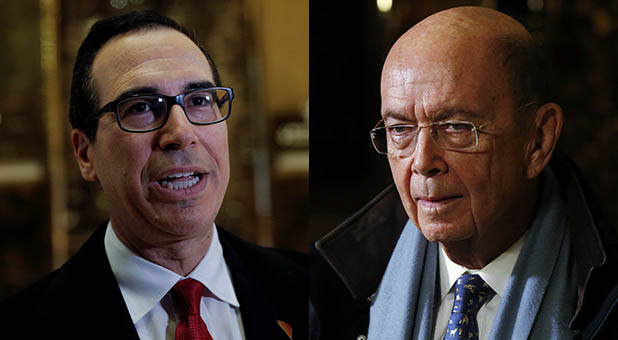 Steve Mnuchin and Wilbur Ross