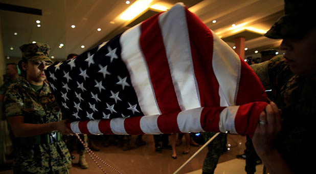 US Flag Unfurled