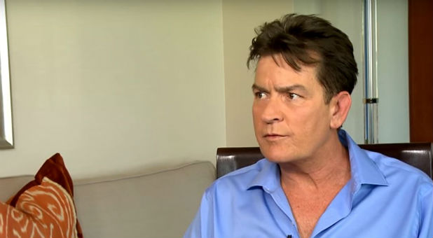 Charlie Sheen begged God to kill Donald Trump.