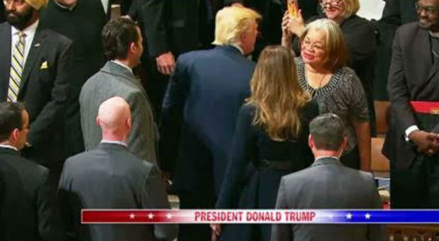 Alveda King with Donald Trump.