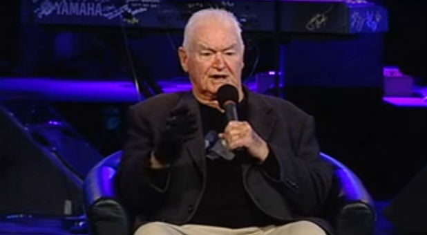 Bob Jones speaks to the school of prophets.