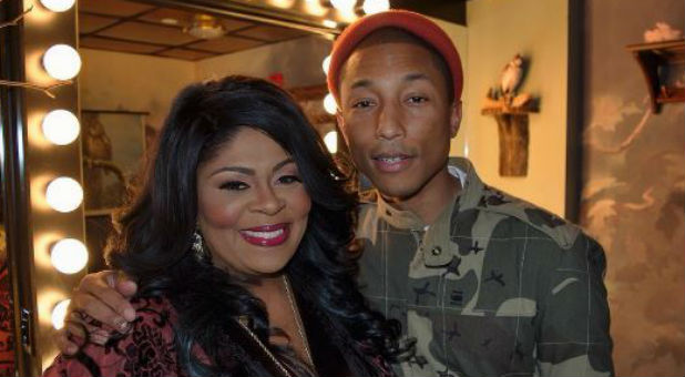 Kim Burrell with Pharrell Williams