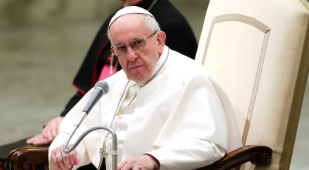 Pope Francis leads the weekly audience in Paul VI Hall at the Vatican