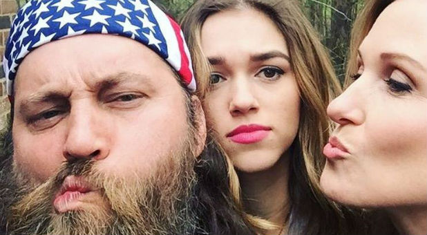 Willie, Sadie and Korie Robertson of Duck Dynasty.