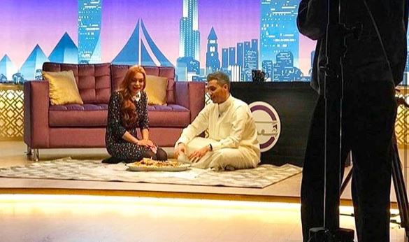 Lindsay Lohan captioned this photo with a quote from the Prophet Muhammad.