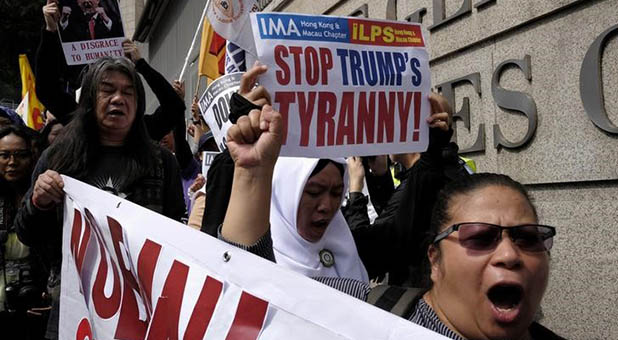 Anti-Trump Protesters