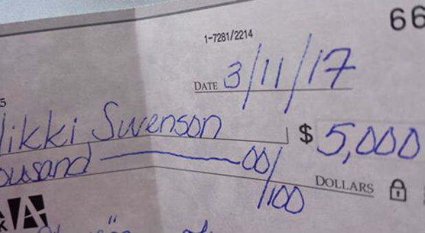 In faith, Nikki believed the Lord for $10,000 in February, more than double the $5,000 payment the agency expected in March.