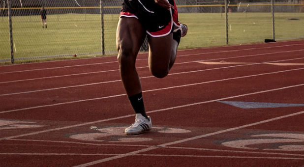 Andraya Yearwood outruns the girls at a recent track meet.