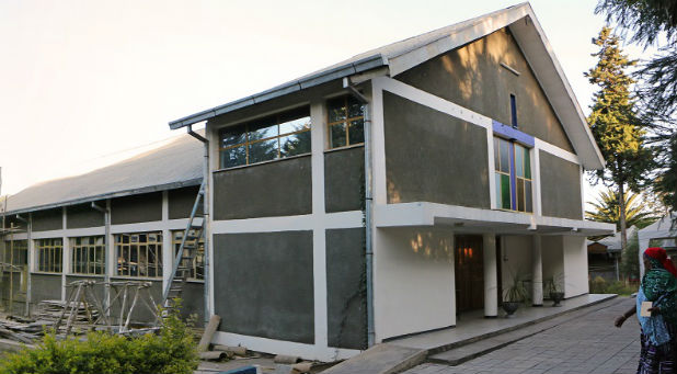 A church building under construction in central Ethiopia, Nov. 2016.