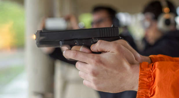 Gun sales have dropped under President Donald Trump.