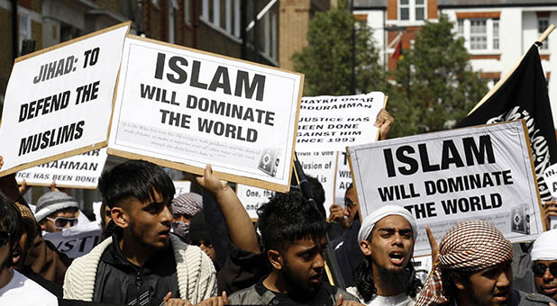 Radical Islamic Protesters in Europe