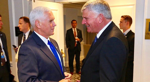 Vice President Mike Pence and Rev. Franklin Graham