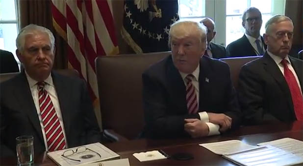 President Donald Trump and the U.S. Cabinet