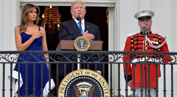 President Donald Trump and First Lady Melania Trump
