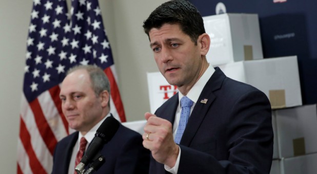 Majority House Whip Steve Scalise with House Speaker Paul Ryan.