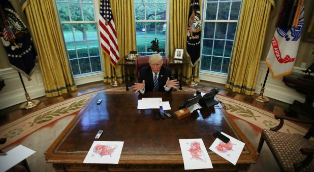 President Trump in an interview.