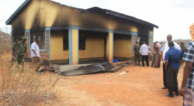 The house near Arabia Boys Secondary School, Kenya, where two Christian teachers died after an attack by suspected Al-Shabaab militants last week. It’s 1 km from the Somali border.