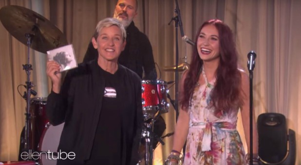 Ellen DeGeneres with Lauren Daigle