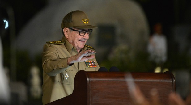 Cuban First Secretary of Communist Party Raul Castro Ruz