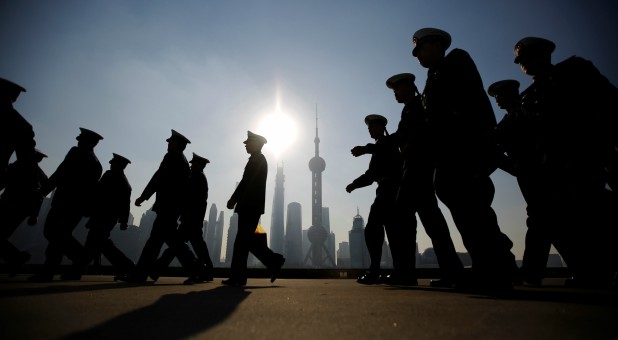 Chinese navy officers