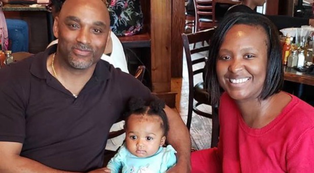 Michael Somerville, left, says his wife, Wartena, right, was killed in a crash Tuesday.