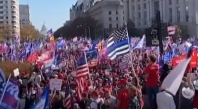 Trump supporters in Washington, D.C. for the