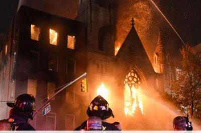 Church Housing New York Liberty Bell Burns Down
