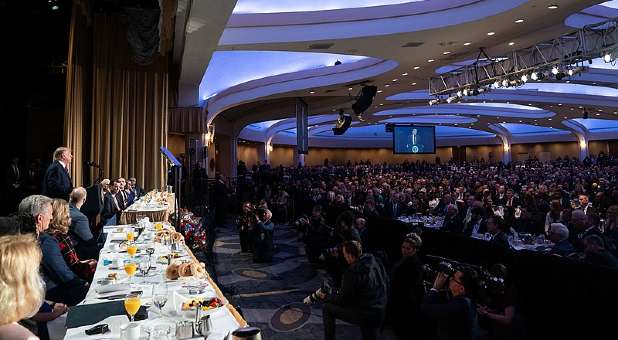 President Donald J. Trump delivers remarks at the 2020 National Prayer Breakfast Thursday, Feb. 6, 2020.