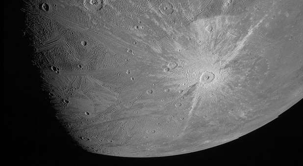 This image of Ganymede was obtained by the JunoCam imager during Juno’s June 7, 2021, flyby of the icy moon.