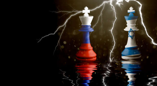 Russia and Israel chess game