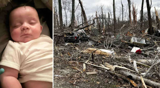 God’s Hand Seen in Miracle of Baby Surviving Tornado