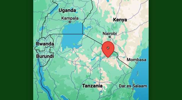 Map of the accident area