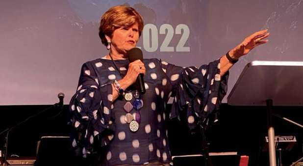 Cindy Jacobs preaching.