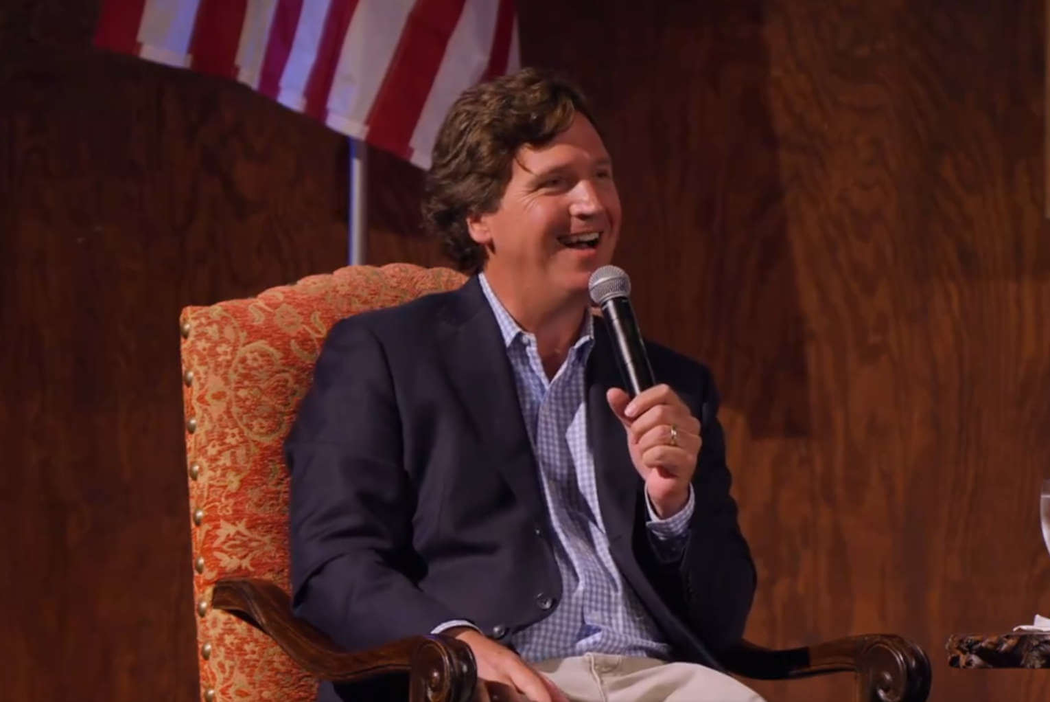 Tucker Carlson Talking About Spiritual Warfare in Texas Republican Event
