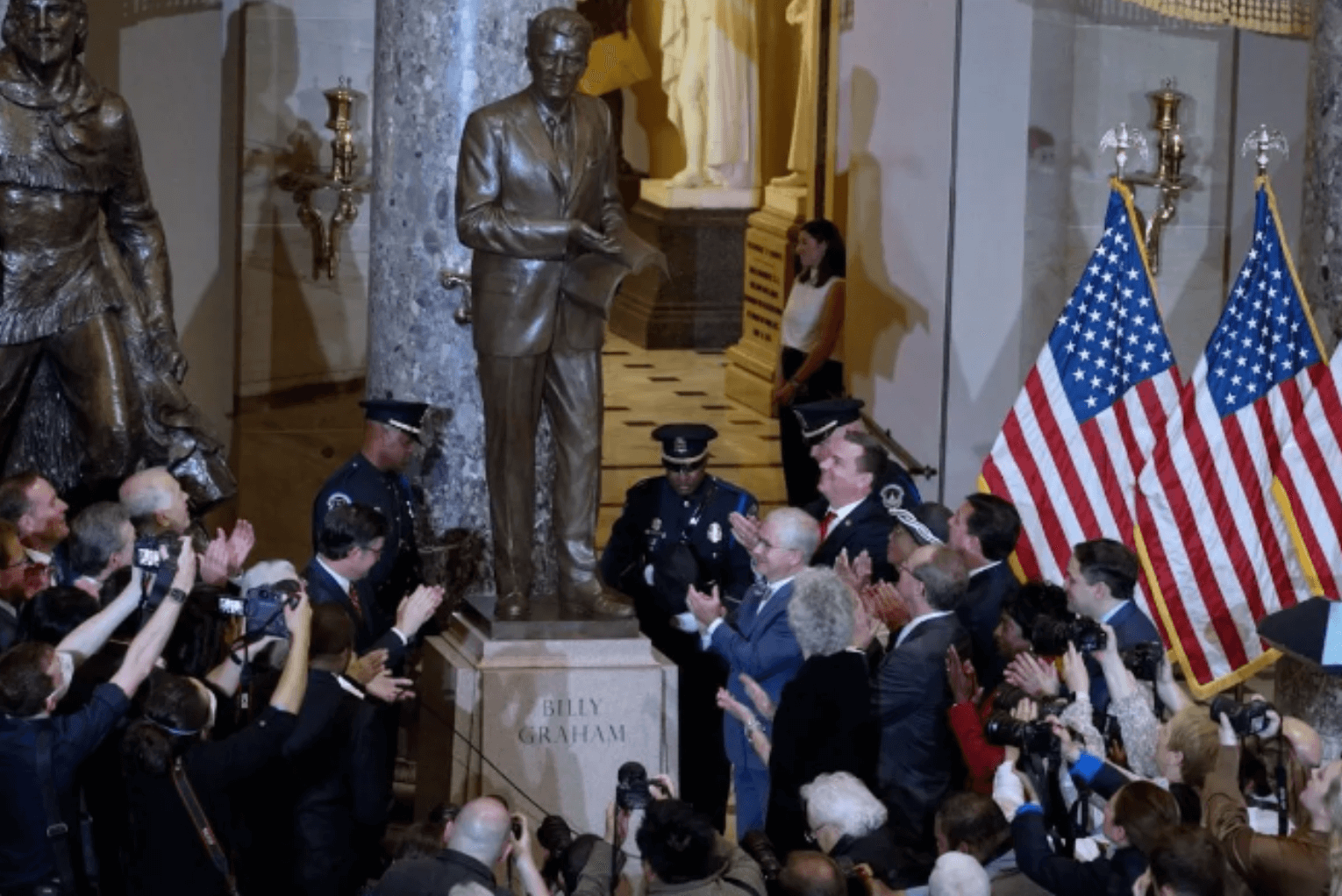 Late Rev. Billy Graham Immortalized In Capitol Hill Statue