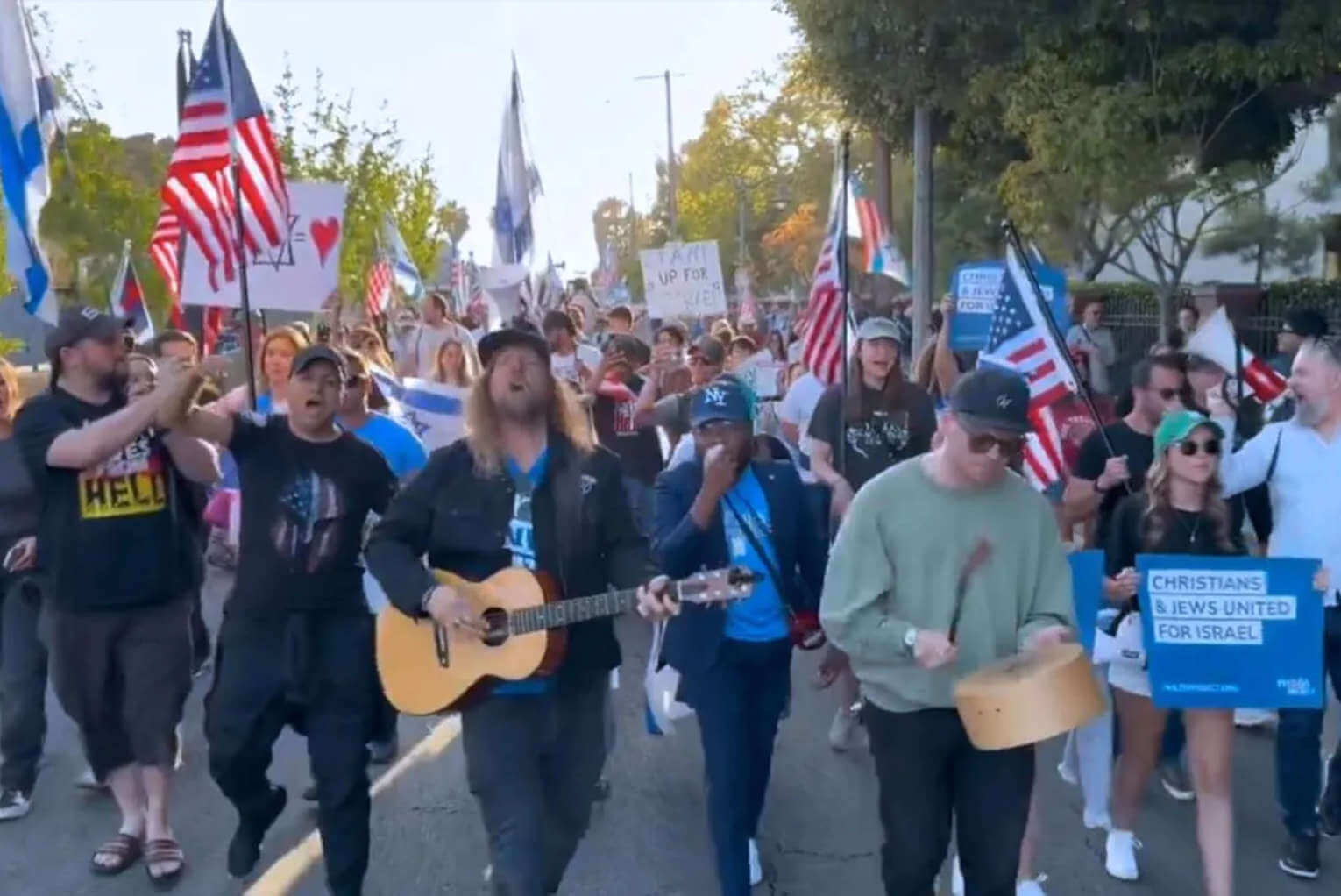 ‘United for Israel’ Rally Draws Hundreds at USC Campus