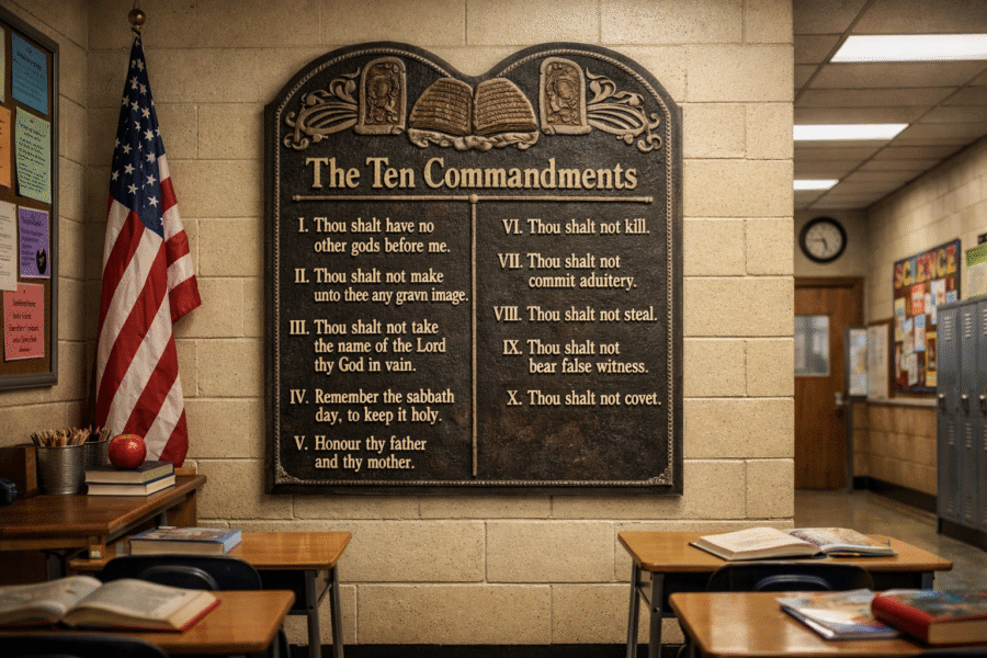Alabama Mandates Ten Commandments Display in Public Schools