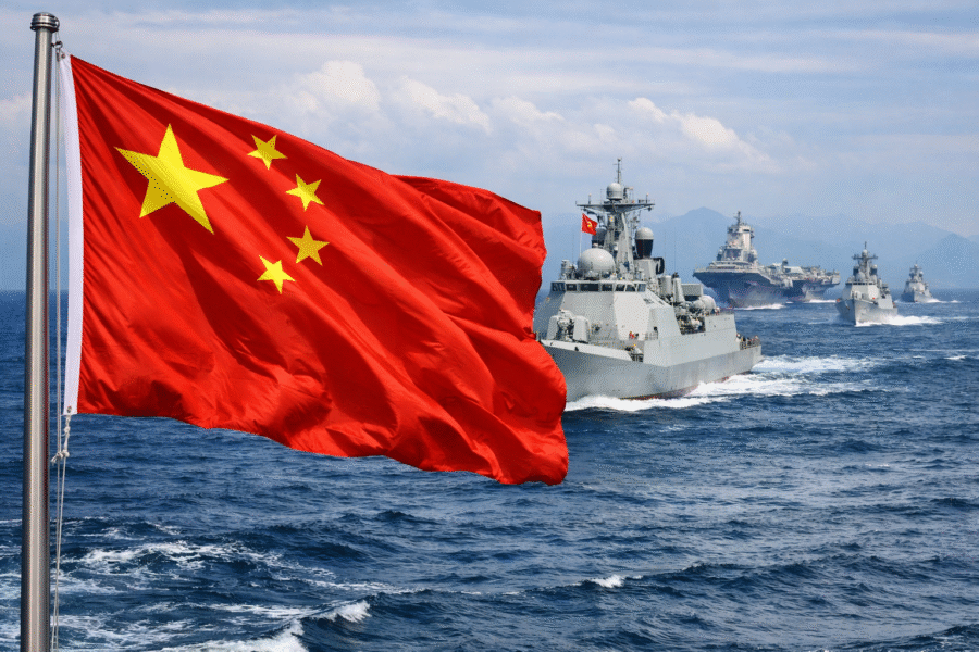 China Doubles its Warships Around Taiwan