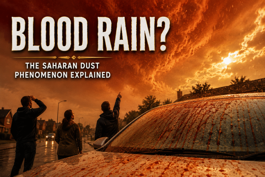 Saharan Dust Sparks ‘Blood Rain’ Fears as Skies Turn Eerie