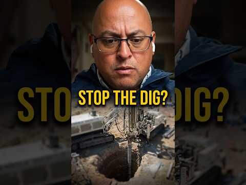 What would make him stop the dig? #mystery #discovery